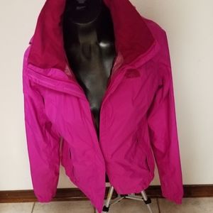 The North face rain coat
